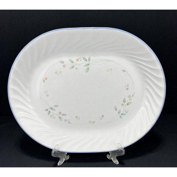 Corelle English Meadow Oval Serving Platter Dish - 12.25” - Picture 1 of 5